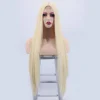 European and American women's wig, long straight hair, synthetic fiber head cover, front lace, small lace, foreign trade wig wig Application Scenario